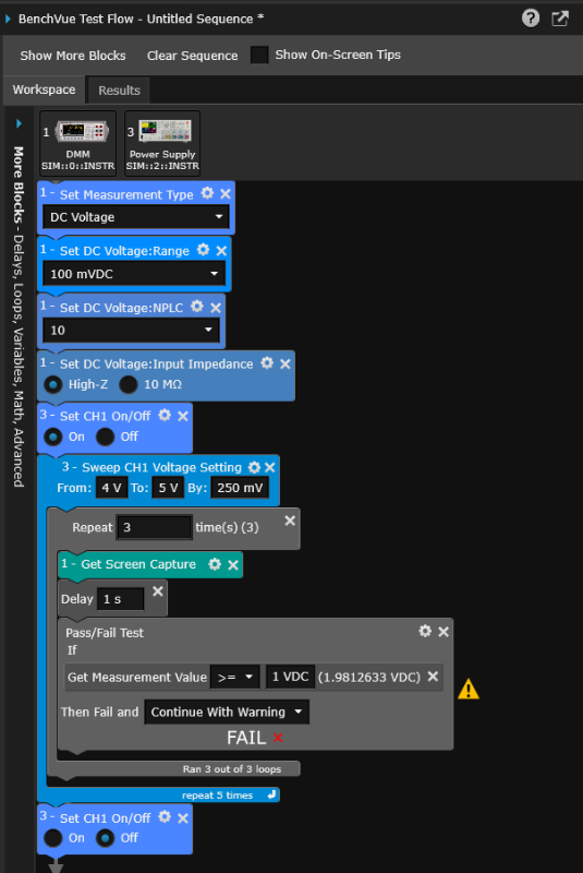 Benchvue_樣本測試流程序列